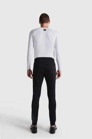 Long Sleeve Logo Tape Tee | White