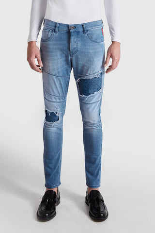 Distressed Slim-Fit Jean