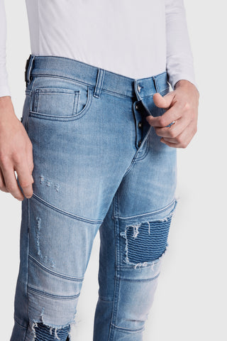 Distressed Slim-Fit Jean