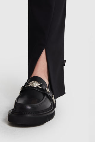 Ankle-Slit Tailored Dress Pant