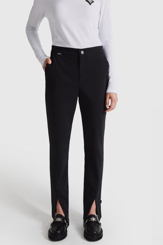 Ankle-Slit Tailored Dress Pant