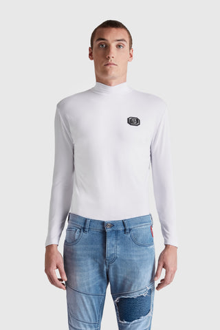 Long Sleeve Halfneck Tee | White